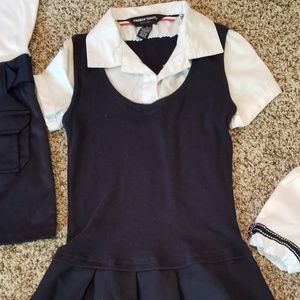 Girls Navy School Uniform Dress